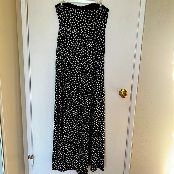SOLD Strapless Wide Leg Jumpsuit - Picture 3 of 3